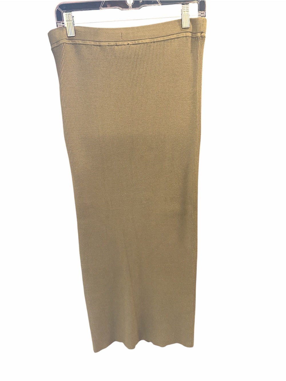 Bitte Kai Rand Women’s Ribbed Knit Maxi Skirt Olive Green Medium